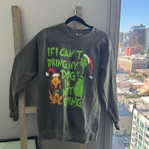 Comfort Colors Gray Graphic Crewneck Sweater